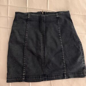 Free People Classic Denim Skirt